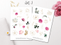 Preview: Rosengarten Sticker Set